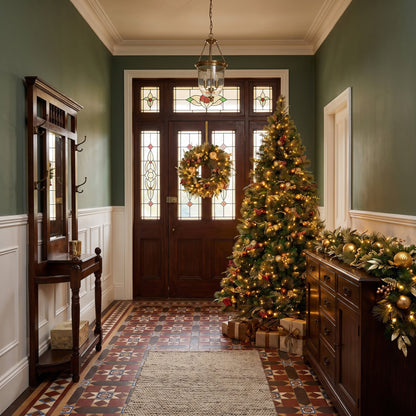 Deluxe Pre Lit Christmas Tree Set