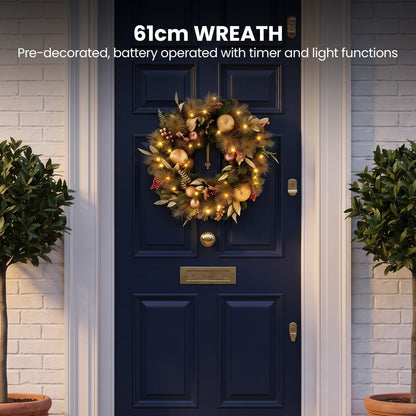 Deluxe Pre Lit Christmas Tree Set