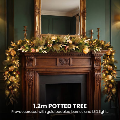Deluxe Pre Lit Christmas Tree Set