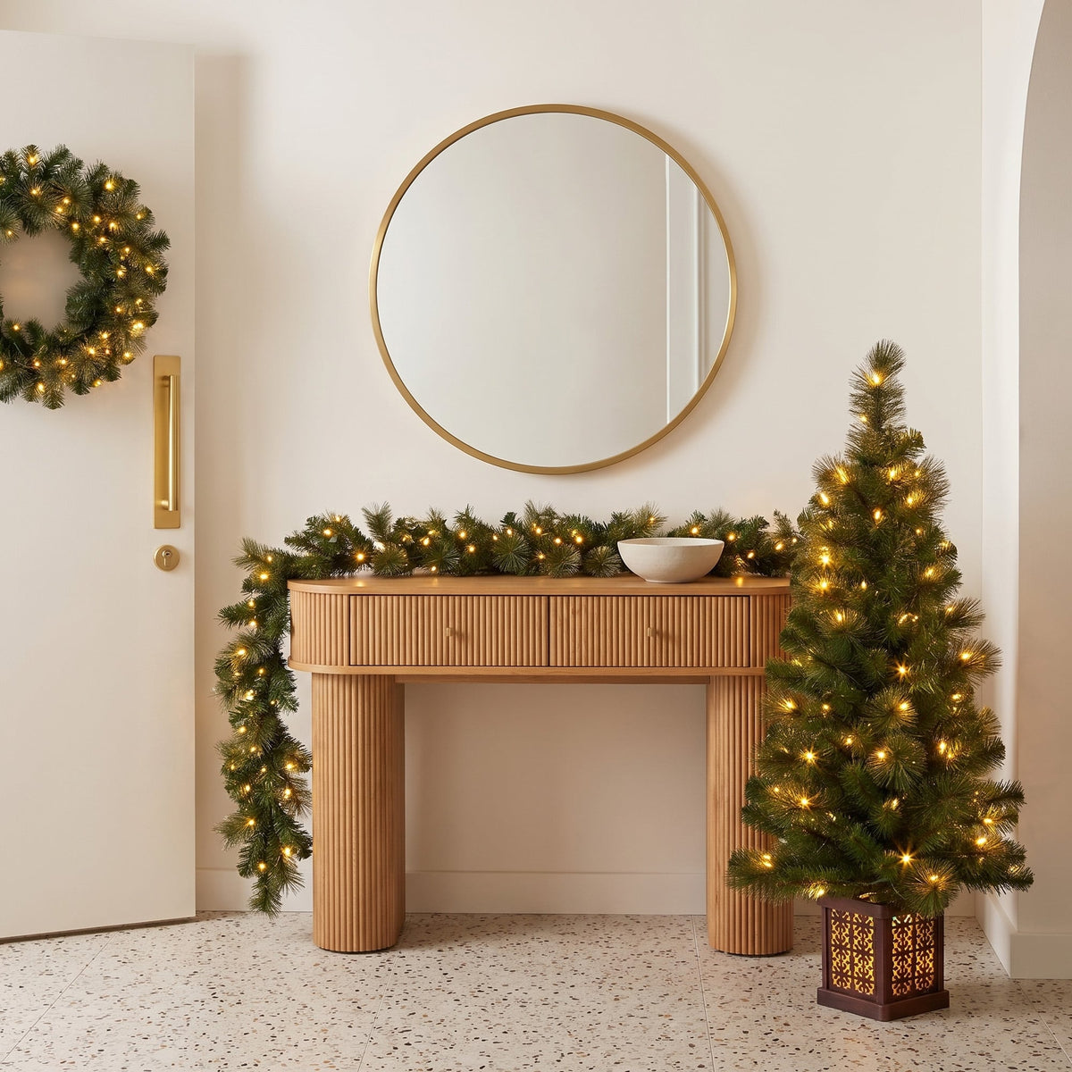 Gold Christmas Tree Set
