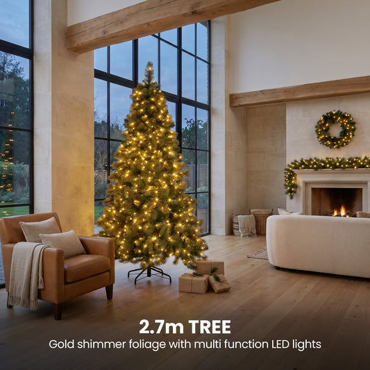 Christmas Tree Gold Shimmer