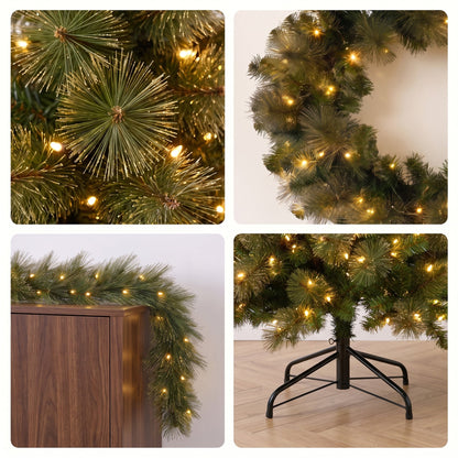 Gold Christmas Tree Set Slim