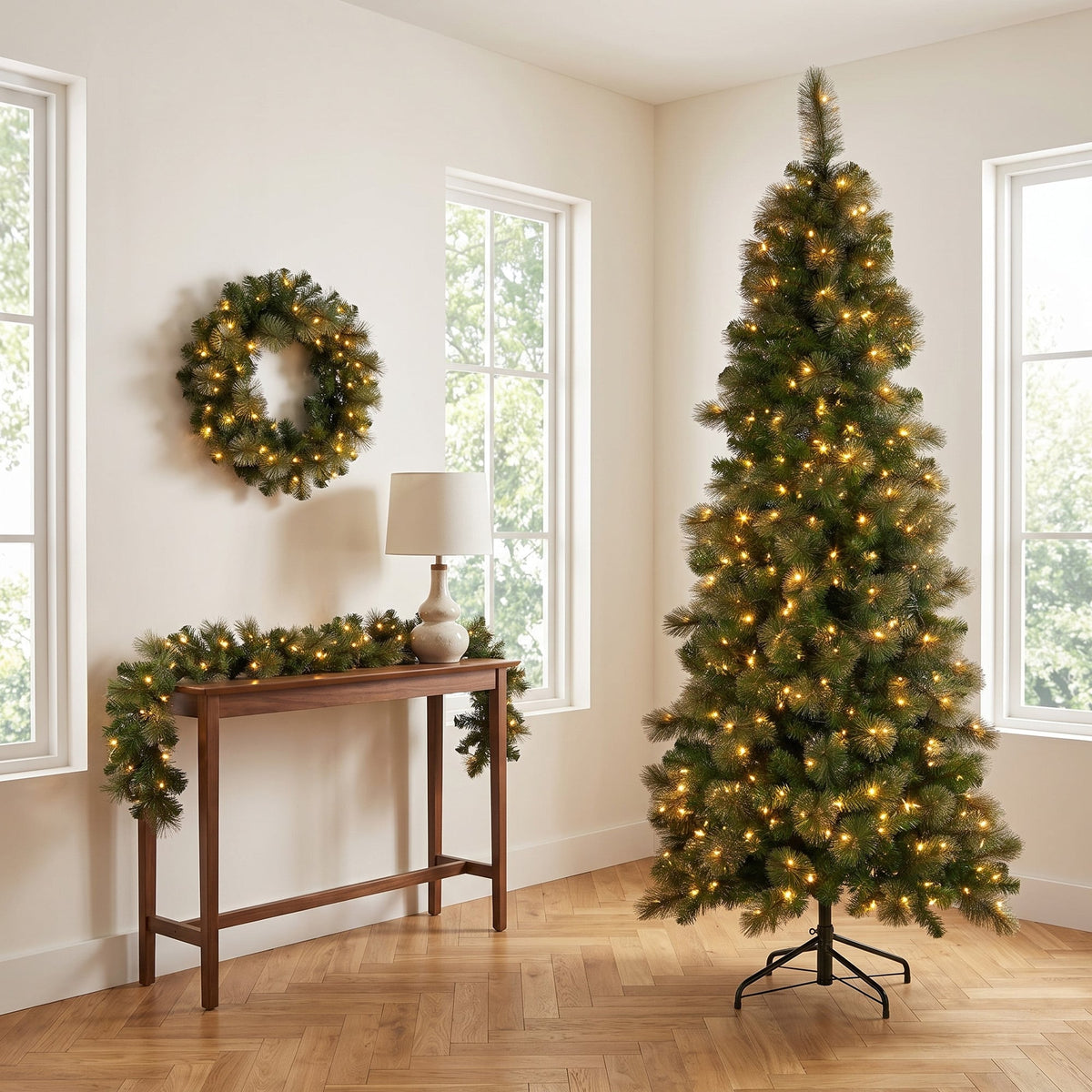 Gold Christmas Tree Set Slim
