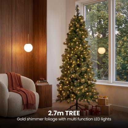 Gold Christmas Tree Set Slim