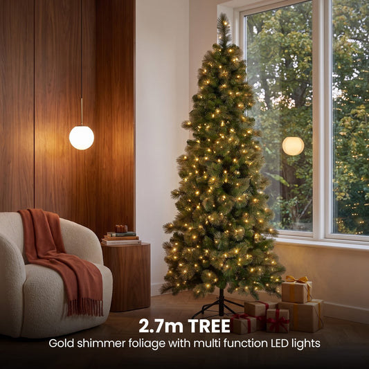 Gold Christmas Tree Set Slim