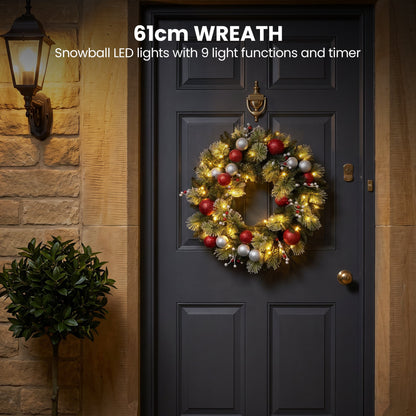 Christmas Wreath With Led Lights