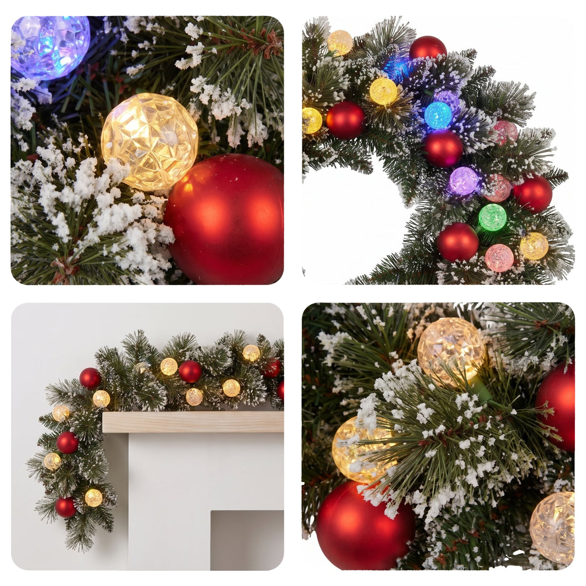 Christmas Decor Set White single