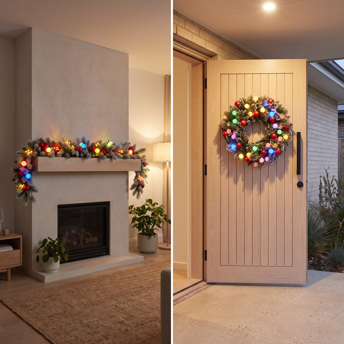 Christmas Decor Set White single