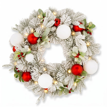 Snowy Wreath Garland Set