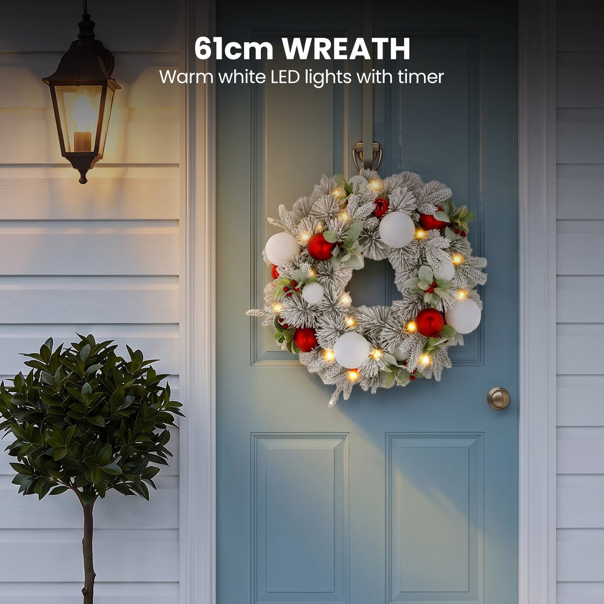 Snowy Wreath Garland Set