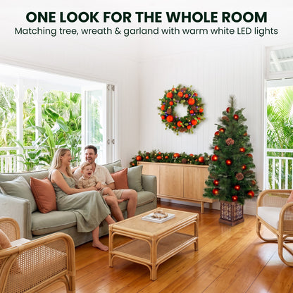 Christmas 3pc Set Potted Tree