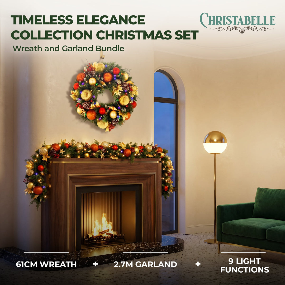 Christmas Wreath White Decorative
