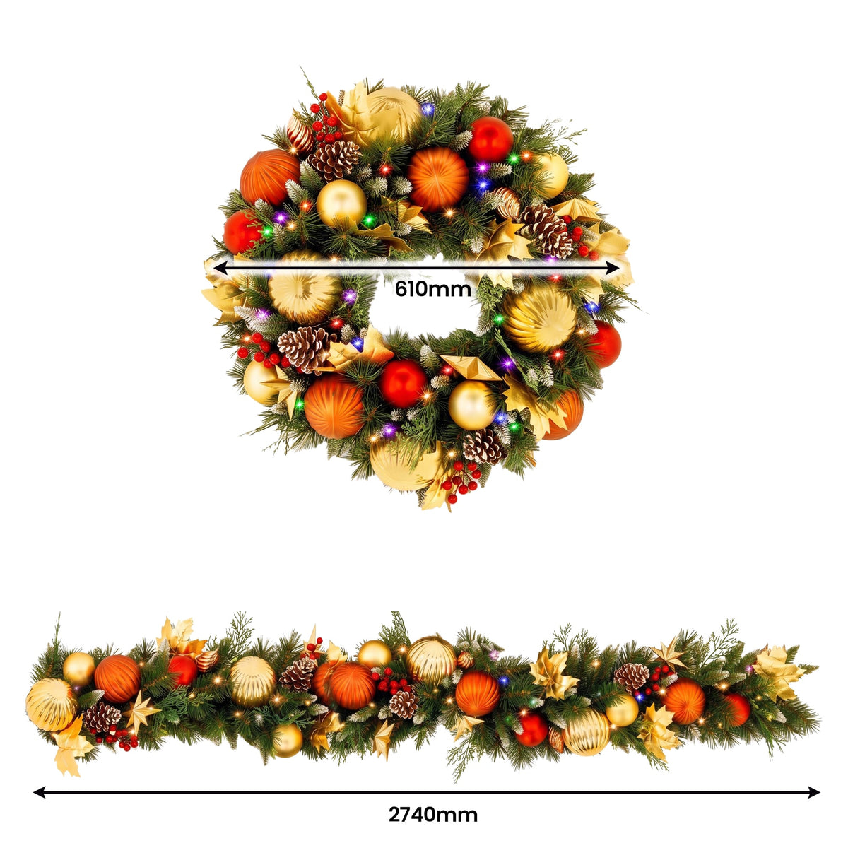 Christmas Wreath White Decorative