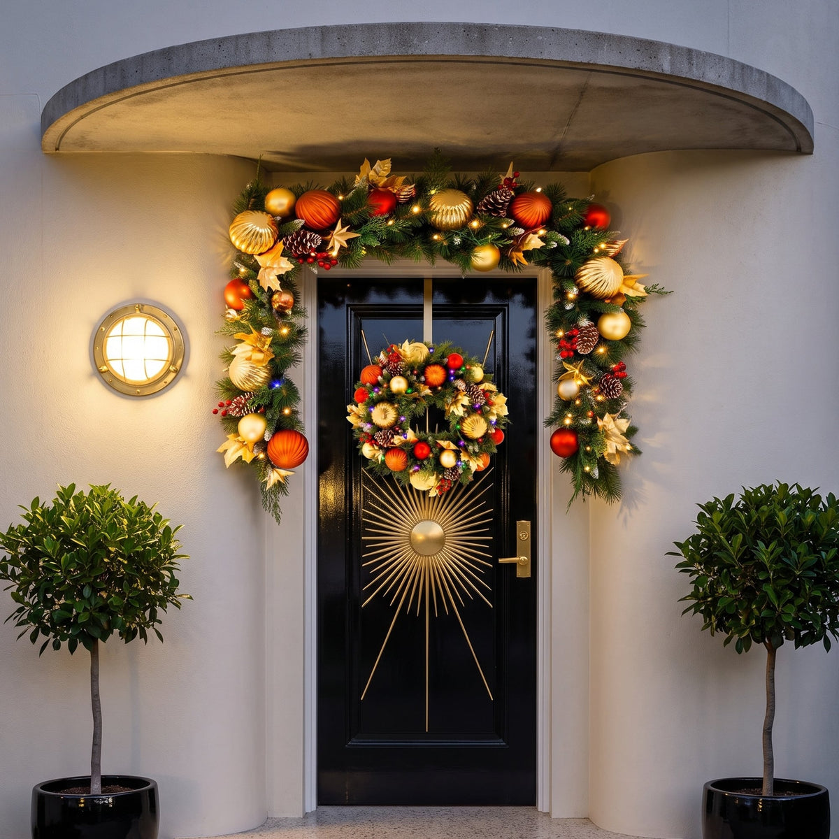 Christmas Wreath White Decorative