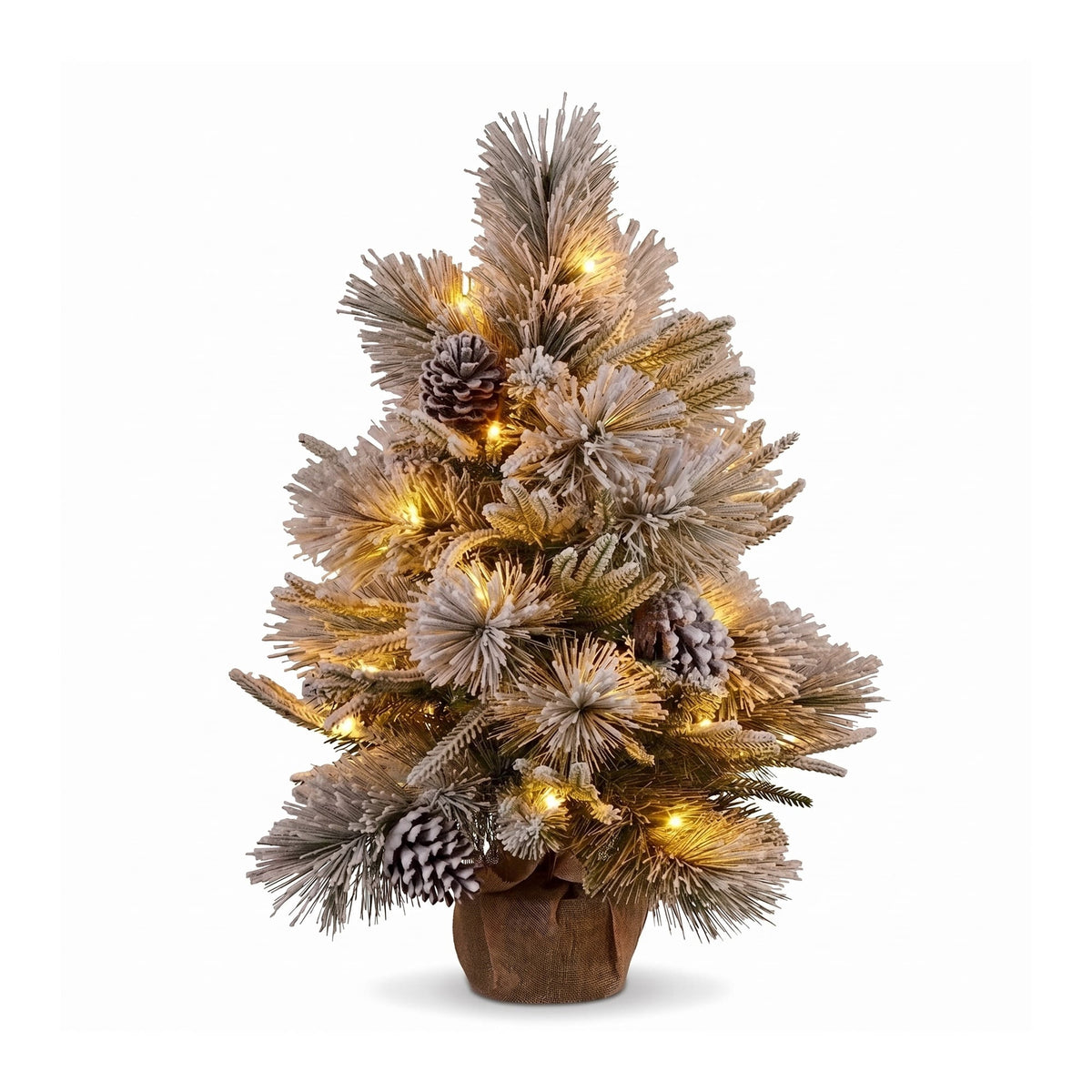 Snow Potted Tree Natural