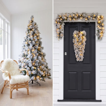 Snowy Christmas 3pc Set White single