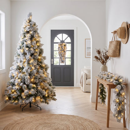 Snowy Christmas 3pc Set White single