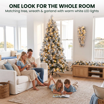 Snowy Christmas 3pc Set White single
