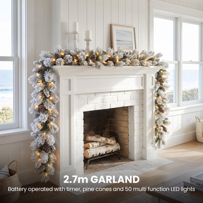 Snowy Christmas 3pc Set White single