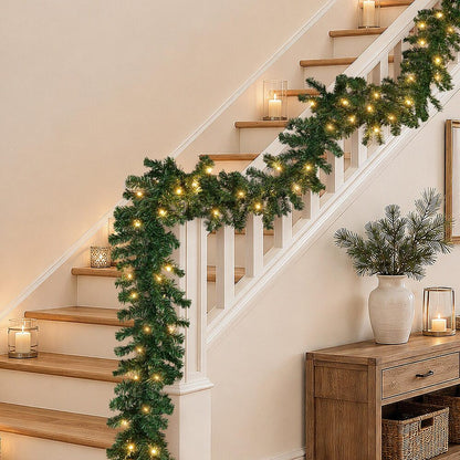 Green Christmas Garland Lights