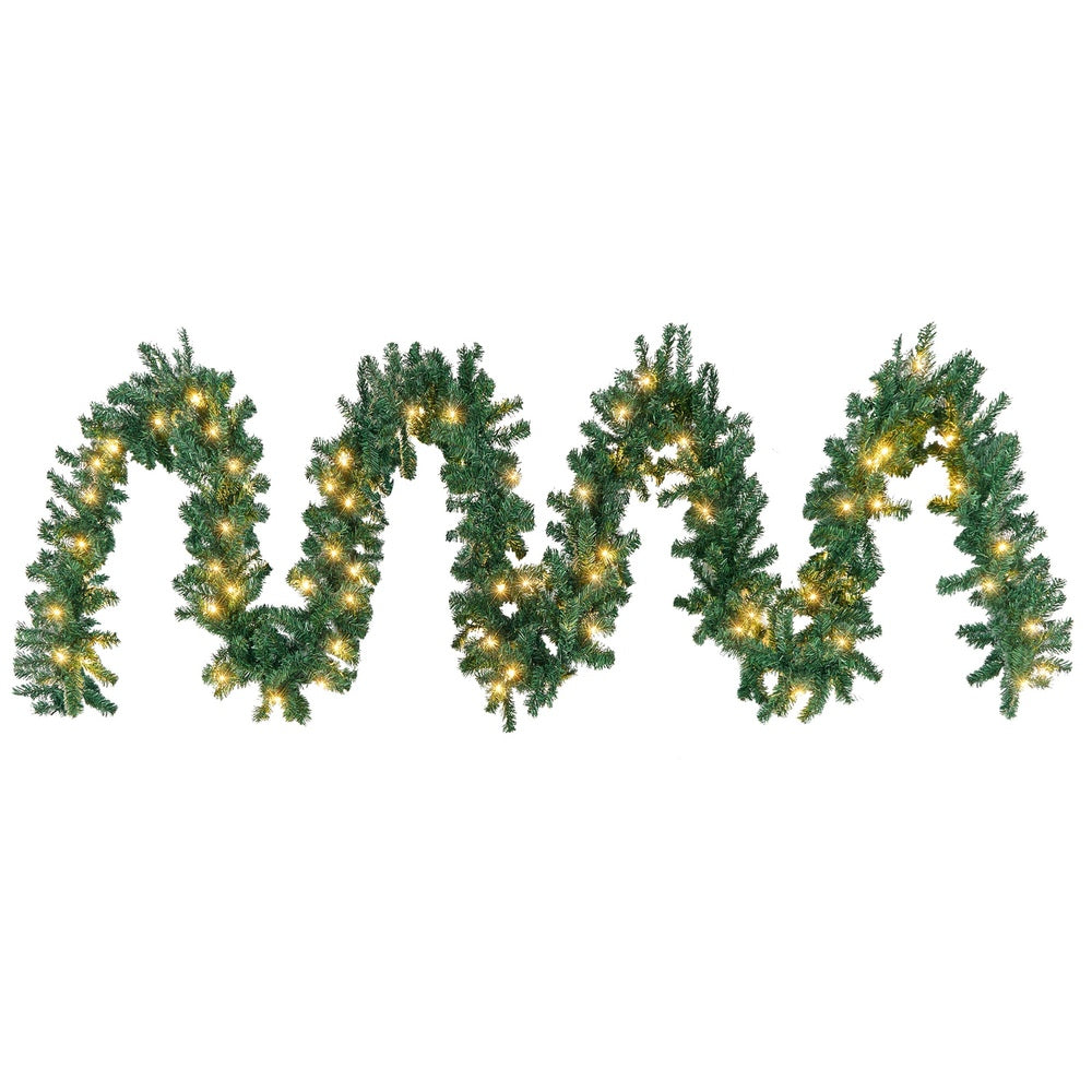 Green Christmas Garland Lights