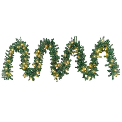 Green Christmas Garland Lights