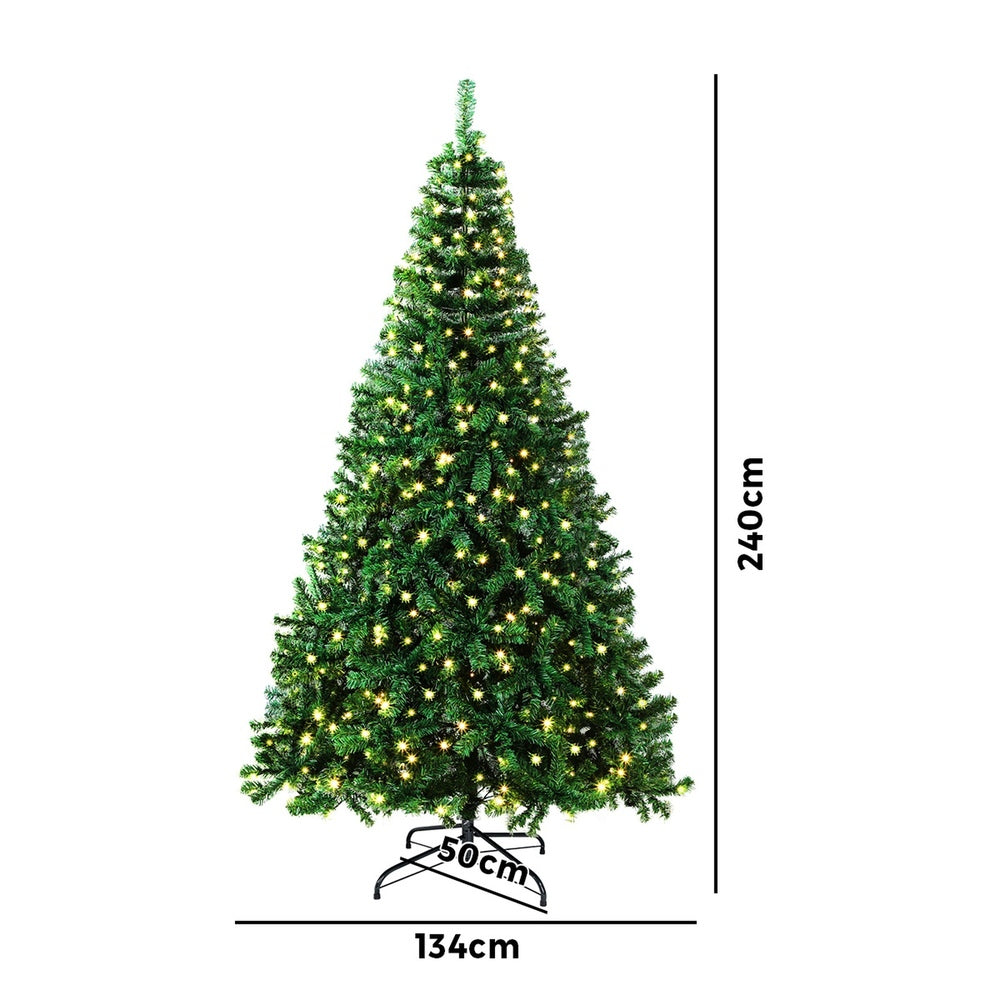 Christmas Tree 2.4M Green Led