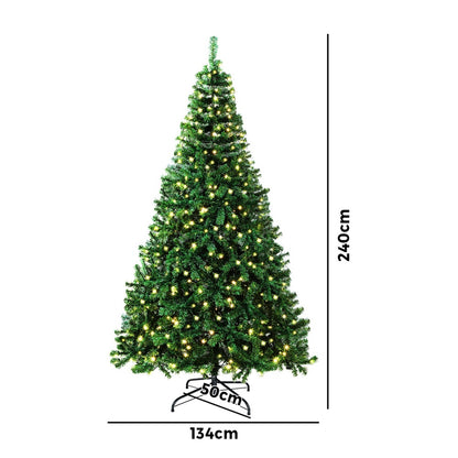 Christmas Tree 2.4M Green Led