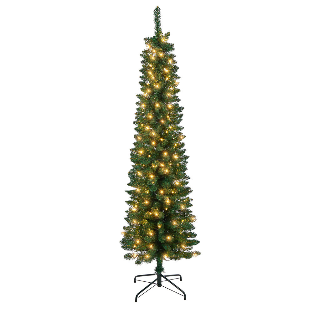 Slim Christmas Tree Warm Lights