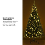 LED Christmas Tree 1.5M & 2.7 5FT Green 445 Tips Fibre Optic Lights Holiday