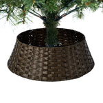 LED Christmas Tree 1.8M 6FT 7FT & 8FT with Rattan Skirt Warm Light Green Xmas Decor