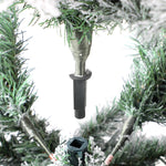 LED Christmas Tree 2.1M 7FT & 8FT Snow-Frosted Green with Tree Skirt Xmas Decor