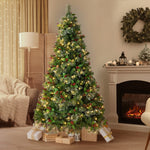 LED Christmas Tree 2.1M 7FT with Lights Ornaments Green
