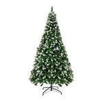 Christmas Tree Xmas Trees Snowy Decorations Green