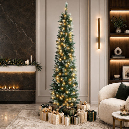 Slim Led Christmas Tree White