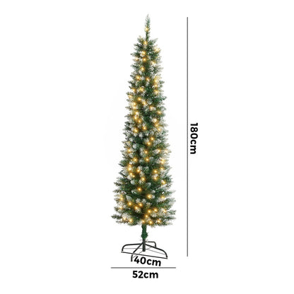 Slim Led Christmas Tree White