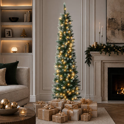 Slim Led Christmas Tree White