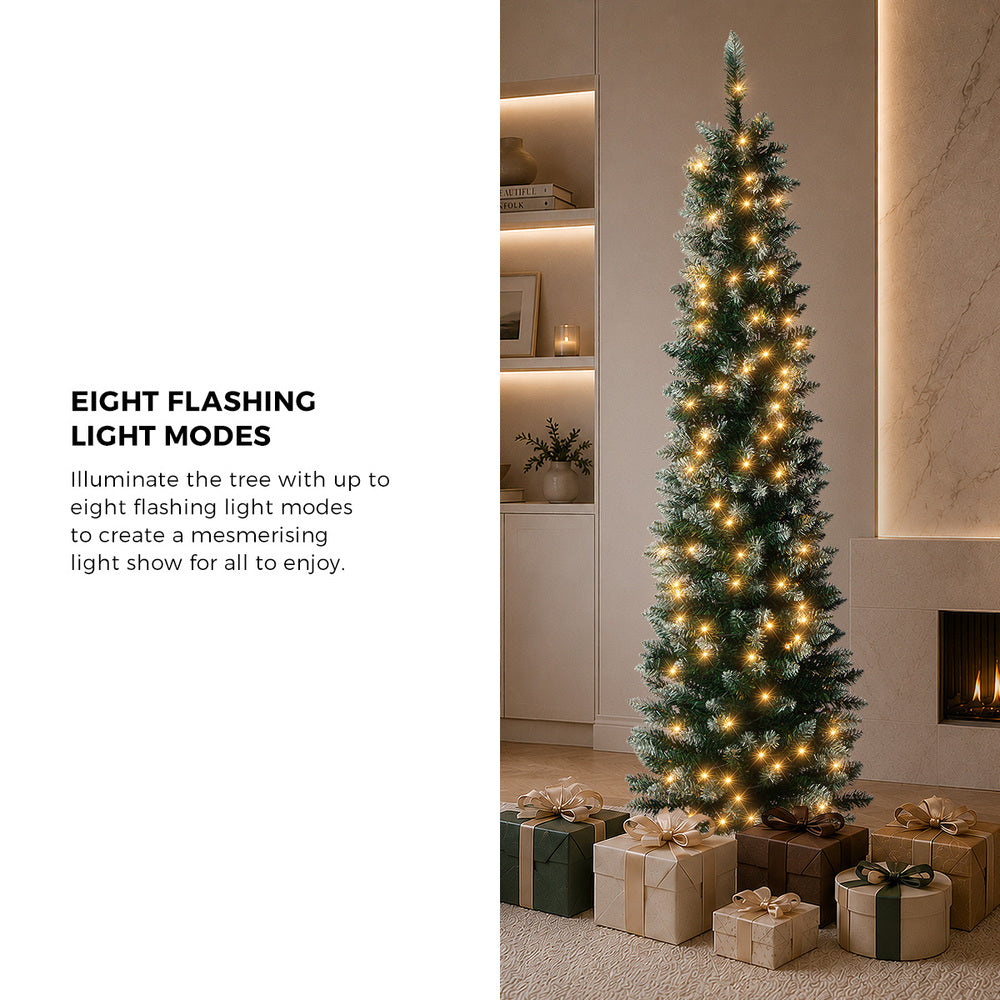 Slim Led Christmas Tree White