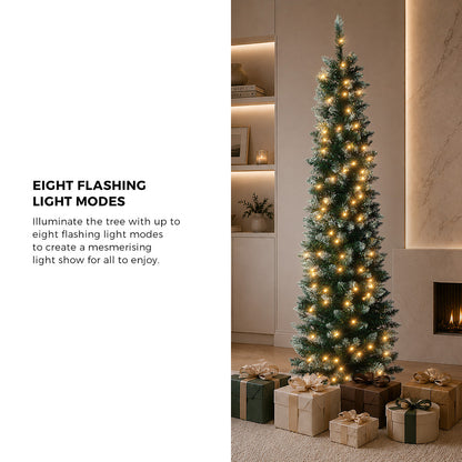 Slim Led Christmas Tree White