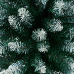 Slim Christmas Tree 1.8M 6FT Green & White Artificial Xmas Tree Decor