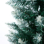 Slim Christmas Tree 1.8M 6FT Green & White Artificial Xmas Tree Decor
