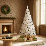 White Christmas Tree 1.8M 6FT 650 Tips Artificial Holiday Decoration