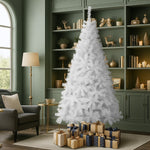White Christmas Tree 1.8M 6FT 650 Tips Artificial Holiday Decoration