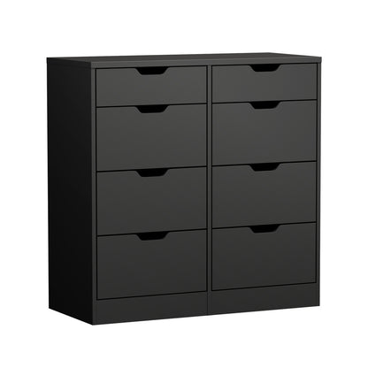 8 Chest of Drawers Tallboy Cabinet Bedroom Storage Black