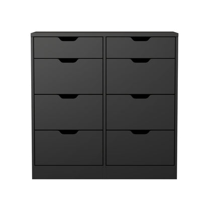 8 Chest of Drawers Tallboy Cabinet Bedroom Storage Black