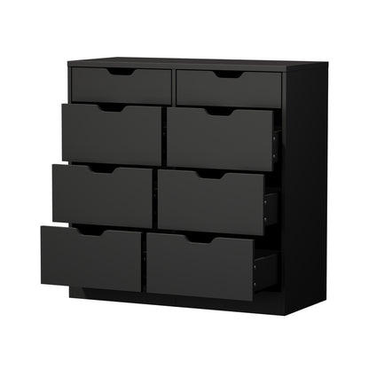 8 Chest of Drawers Tallboy Cabinet Bedroom Storage Black