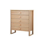 5 Drawer Tallboy Dresser Natural Wood | HomeAndLiving