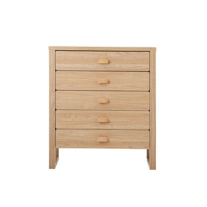 5 Drawer Tallboy Dresser Natural Wood | HomeAndLiving - 5