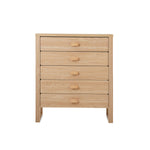 5 Drawer Tallboy Dresser Natural Wood | HomeAndLiving