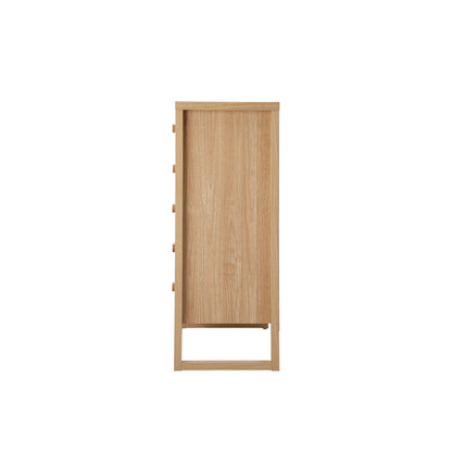 5 Drawer Tallboy Dresser Natural Wood | HomeAndLiving - 3